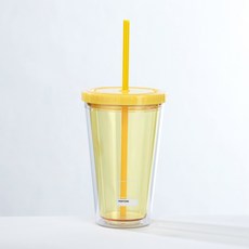 모던하우스 팬톤 빨대텀블러 450ML 옐로