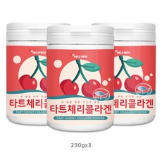 에너데이 타트체리 콜라겐 분말 몽모랑시 타르트 사워 채리 원액 즙 차 클로로겐산 안토시아닌 비타민 멜라토닌 저분자 수용성 생선비늘 피쉬콜라겐 피부 모발 경단백질 파우더, 230g, 3통