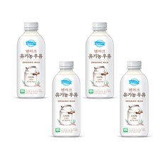 덴마크 유기농 우유, 4개, 750ml