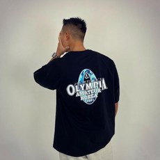 헬스 운동복 올림피아 트레이닝 반팔 티셔츠 남성 루즈핏