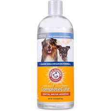 미국직구 암앤해머 개 고양이 반려동물 구취 치석 제거 물 첨가제 치과 린스, 1개, 473ml
