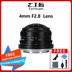 원형 어안 MF APS-C 프라임 렌즈 호환 소니 E 후지픽스 마이크로 4/3 캐논 EOS-M 마운트 카메라용 7 artisans 4mm F2.8 225