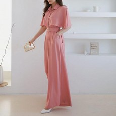[이클라쓰] 세모벨트 점프수트 1050429 BOTTOM 점프수트 멜빵팬츠 베이지 Beige 블랙 Black 핑크 Pink 캐주얼