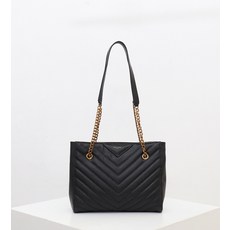 블랙문 SAINT 클래식 모노그램 캐비어 숄더백 (28cm)