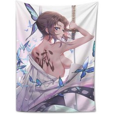 귀멸의 칼날 태피스트리 인테리어 천 포스터 벽걸이 방 벽 장식 카마도 석탄 기지로 카마도 니두 아이 아