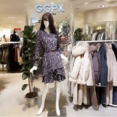 DB_ GGPX 패턴프릴벨티드원피스 GJA2OP621F