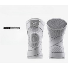  미즈노 무릎보호대 패드 스포츠 러닝 보호 커버 헬스 C2CS1502, 그레이(2개입)-압박형, 1개 