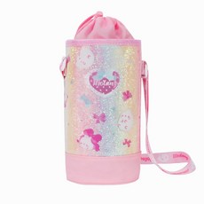 몰랑이 무지개 rainbow 물병가방 여아 유아동 키즈 보냉 텀블러 파우치 물통주머니, pink, 1개