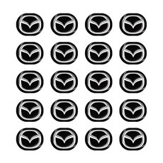 5/10/20pcs 13mm 원격 키 엠블럼 로고 스티커 For Mazda 2 3 6 ATENZA BK 5 CR II GH CX-7 자동차 액세서리, 02 20pcs