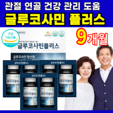 종근당건강 글루코사민 플러스 황산염 관절 연골 건강 영양 상어연골 초록입홍합 홍화씨추출물 노약자 갱년기 하루 섭취량 2캡슐, 3박스 9개월, 180정, 3개