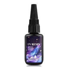 UV 본딩 및 용접 접착제 키트 슈퍼 블랙 라이트 빠른 건조 유리 금속 목재 DIY 공예 장식, [01] 25g, 1개