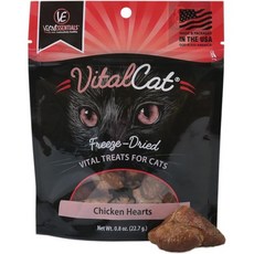 Vital Essentials 바이탈 에센셜 동결 건조 생고양이 트리트먼트 미니노우 0.5온스, Current Packaging_Chicken Hear, 1개 - 바이탈에센셜