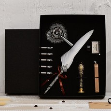 딥펜 만년필 세트 펜꽂이 잉크 깃털펜, 상세 참조, 상세 참조