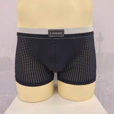 엘르이너웨어 블랙 쿨 타공 남성 드로즈 [뉴코아인천점]