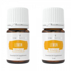Young Living Vitality Lemon Essential Oil 영 리빙 바이탈리티 레몬 에센셜 오일 5ml 2팩, 단일상품