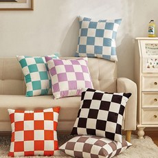 체커보드쿠션커버