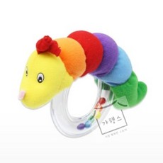 가행스 애벌레 딸랑이 신생아선물 아기용품, 1개
