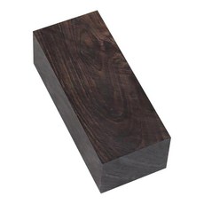 STK 2xBlock 흑단 목재 공예 DIY 재료 빈 나무 조각 핸들, 120x40x50mm, 브라운