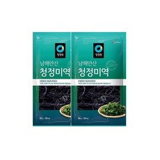 청정원 엄마손맛 맞벌이 우리가족 남해안산 청정 미역 50g(20인분) x2개 국민국 아기국 산모 자취 집밥 간편식 오이냉국 무침 생일 산모 출산 미소장국, 17세트