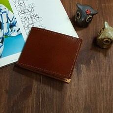 가죽공방 더 보테가 수제가죽반지갑(머니클립보다 안전한 머니플립) 반지갑