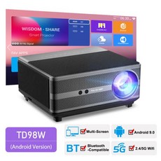 ThundeaL-풀 HD 1080P 프로젝터 TD98 WiFi LED 2K 4K 비디오 영화 스마트 PK DLP 홈 시어터 시네마 비머
