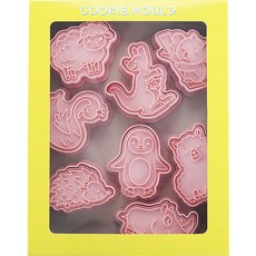 Mian Xiao Xin 비스킷 몰드 베이킹 쿠키스탬프 세트, 산림 동물 B, 1개