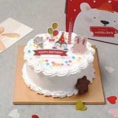 생일 (2호) 케이크 만들기 세트 (여름 아이스박스 추가필수!-내용참조) 키트 DIY, 생일 (2호) 케이크만들기, +다크펜20g, / 기본바닐라시트