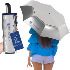 UV-Blocker 컴팩트 자외선 차단 UV 우산 자동 개폐 이중 통기성 캐노피 방풍 햇빛 우산 자외선 차단 55+ UPF