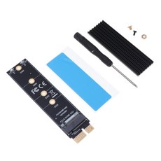 Zeyuan NGFF M- 키용 방열판이있는 M.2 NVMe SSD-PCI-e X16 컨버터 카드, 1개