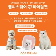바이탈펫 강아지 고양이 엠씨스퀘어 펫 분리불안 스트레스 정서안정 솔루션, 1개, 화이트