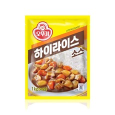 오뚜기 하이라이스 소스 1kg 과립형 하이라이스가루, 1, 상세페이지 참조