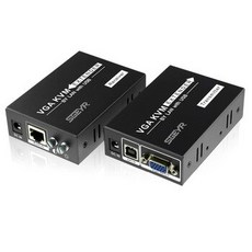 [해외] USB VGA KVM 익스텐더 VGA 이상 UTP CAT5ECAT6 이더넷 케이블 VGA 로컬 루프 최 2M 1 로컬 + 1 원격 RANKMAN VGA 남성, VGA Extender 200M