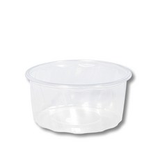 스크류 나선 빙수용기 원형 과일 일회용 포장 용기 샐러드 볼, 1개, 50개