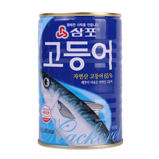 삼포 깨끗이 다듬은 자연산 고등어 통조림, 100개, 400g