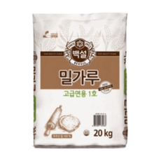 백설 고급면용 1호 대용량 업소용 밀가루 20KG