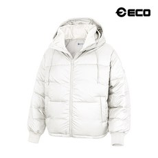 에코스포츠 여성 파브 오버핏 후드 패딩 점퍼 / 여자 웰론 패딩자켓 숏패딩