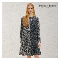 [써스데이아일랜드] [Thursday Island] 여성 패턴믹스 A라인 미니원피스(T20