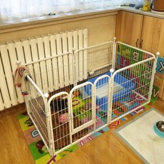 애견용품 강아지 펜스 테디 실내 소형 중형 대형견 우리 토끼 울타리, A.화이트