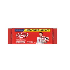 인도정품 Lifebuoy Total 10 세균 보호 목욕 비누 바 125g (7개팩)|| 바이러스 및 세균으로부터 보호, 토탈10 비누