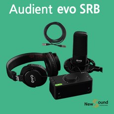 [오디언트 패키지 팝필터 증정] Audient EVO4 +헤드폰+쇼크마운트+케이블 Set / EVO SRB 레코딩 패키지