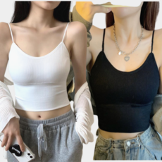 앨오앤지 볼륨업 5cm 뽕브라탑 캡나시 2p