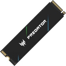 acer 프레데터 GM7000 2TB NVMe Gen4 게이밍 SSD M.2280 PS5와 호환 PCIe 4.0 내장 PC 솔리드 스테이트 하드 드라이브 최대 7400MBs B