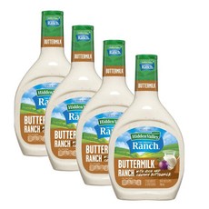 히든벨리 버터밀크 랜치 샐러드 드레싱 앤 토핑 Hidden Valley Buttermilk Ranch, 4개, 710ml