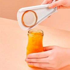 스마일공감 병뚜껑따개 오프너 멀티 잼 뚜껑 만능 병따개 휴대용 다용도 안열릴때, 만능 멀티 만능병따개(화이트), 1개