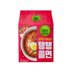 풀무원 탱탱쫄면 4개입 1봉지, 492g, 4개