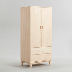 포플리 편백나무 2서랍 장롱, 원목
