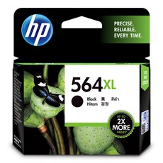 HP 대용량 정품잉크 NO.564XL, CN684WA 검정, 1개