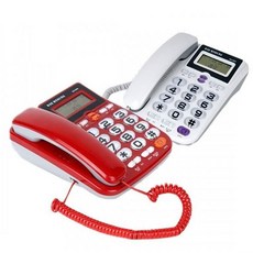 대명 빅버튼 발신자표시 유선 전화기 DM-980 가정용 사무용, DM-980 레드전화기