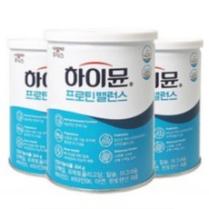 일동후디스 하이뮨 프로틴 밸런스 단백질 파우더 건강기능식품 스푼증정, 304g, 3캔