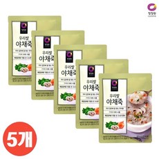 다봄마켓 [청정원] 7가지야채와 볶음참깨로 고소한~우리쌀 야채죽60g 5개, 1개